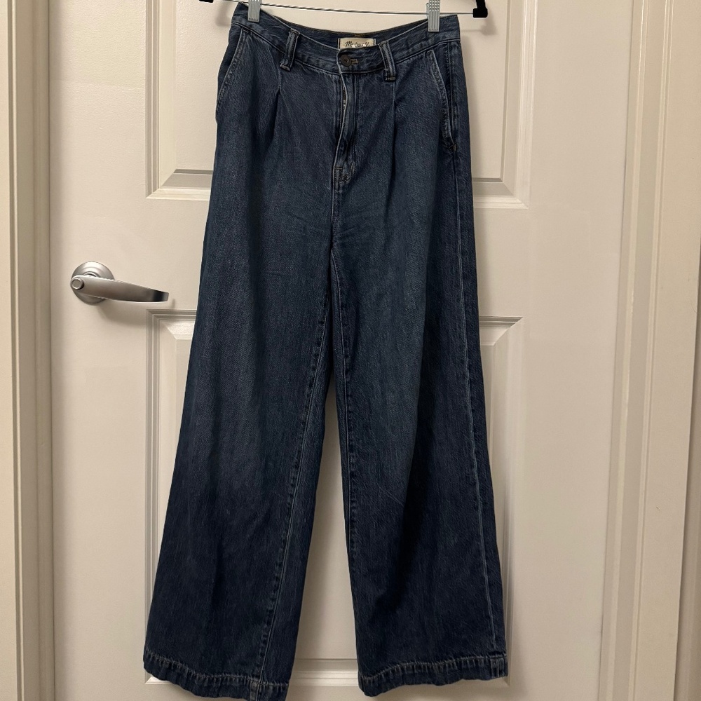 Madewell Women’s Harlow Wide-leg Denim Trousers